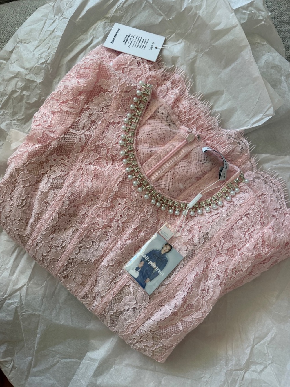 Self portrait pink dress